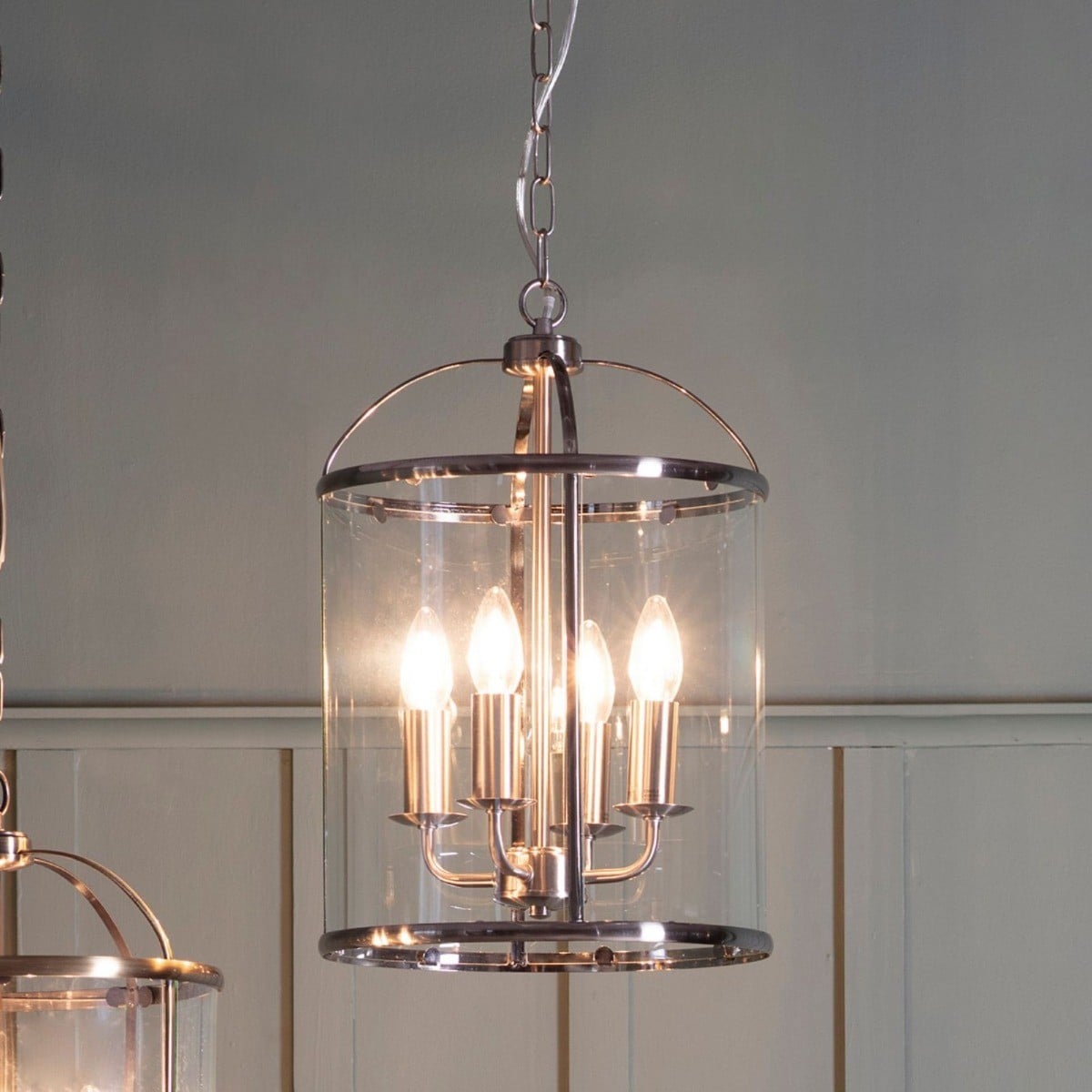 Worstead Pendant Light in Satin Nickel
