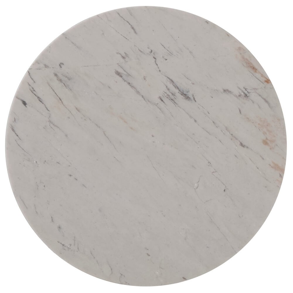 Grace Cantilever Accent Table in Marble