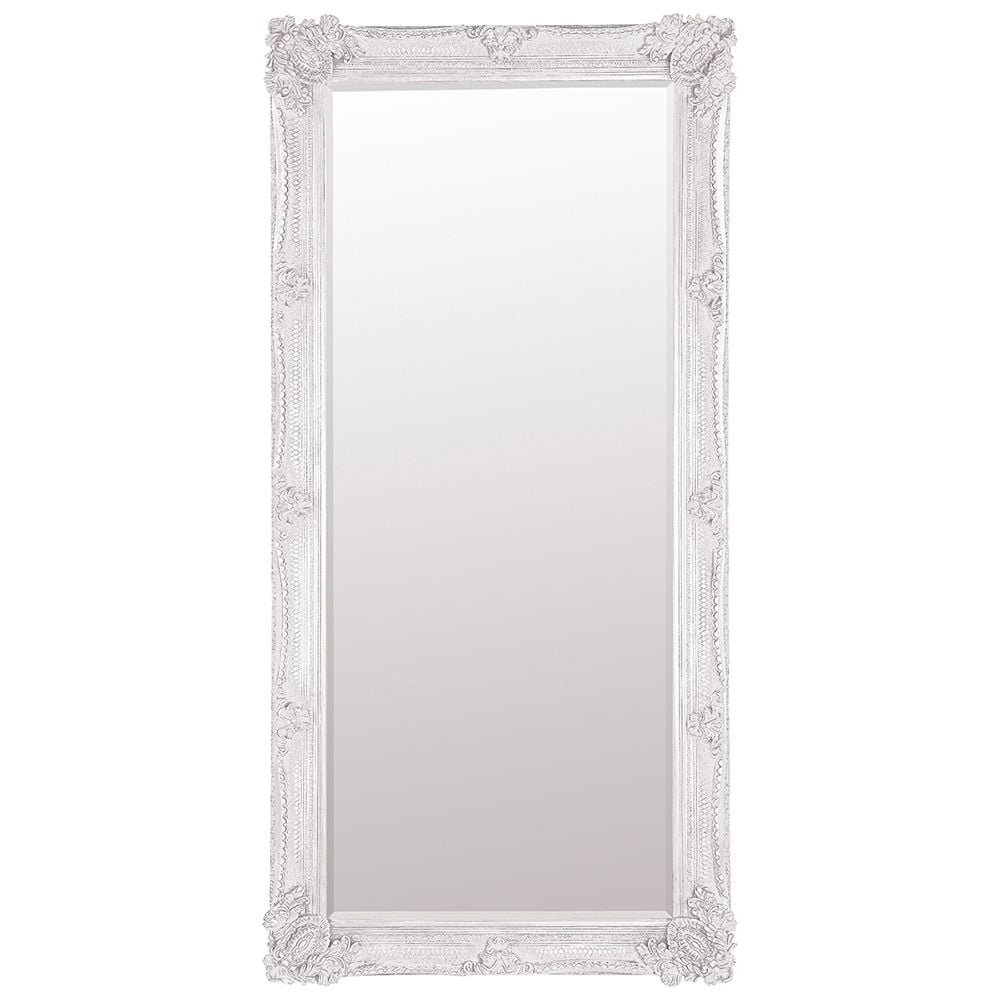 Baines Large Baroque Floor Mirror - Cream