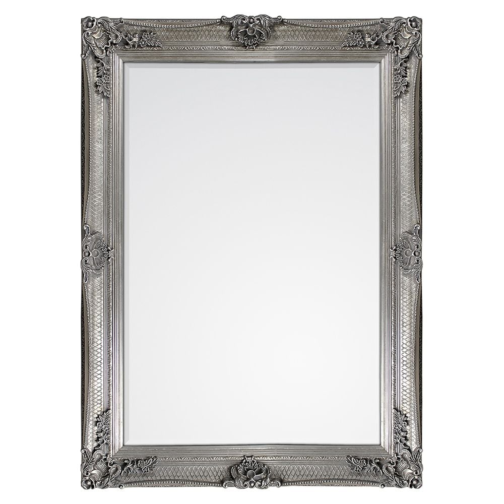 Baines Baroque Wall Mirror - Silver