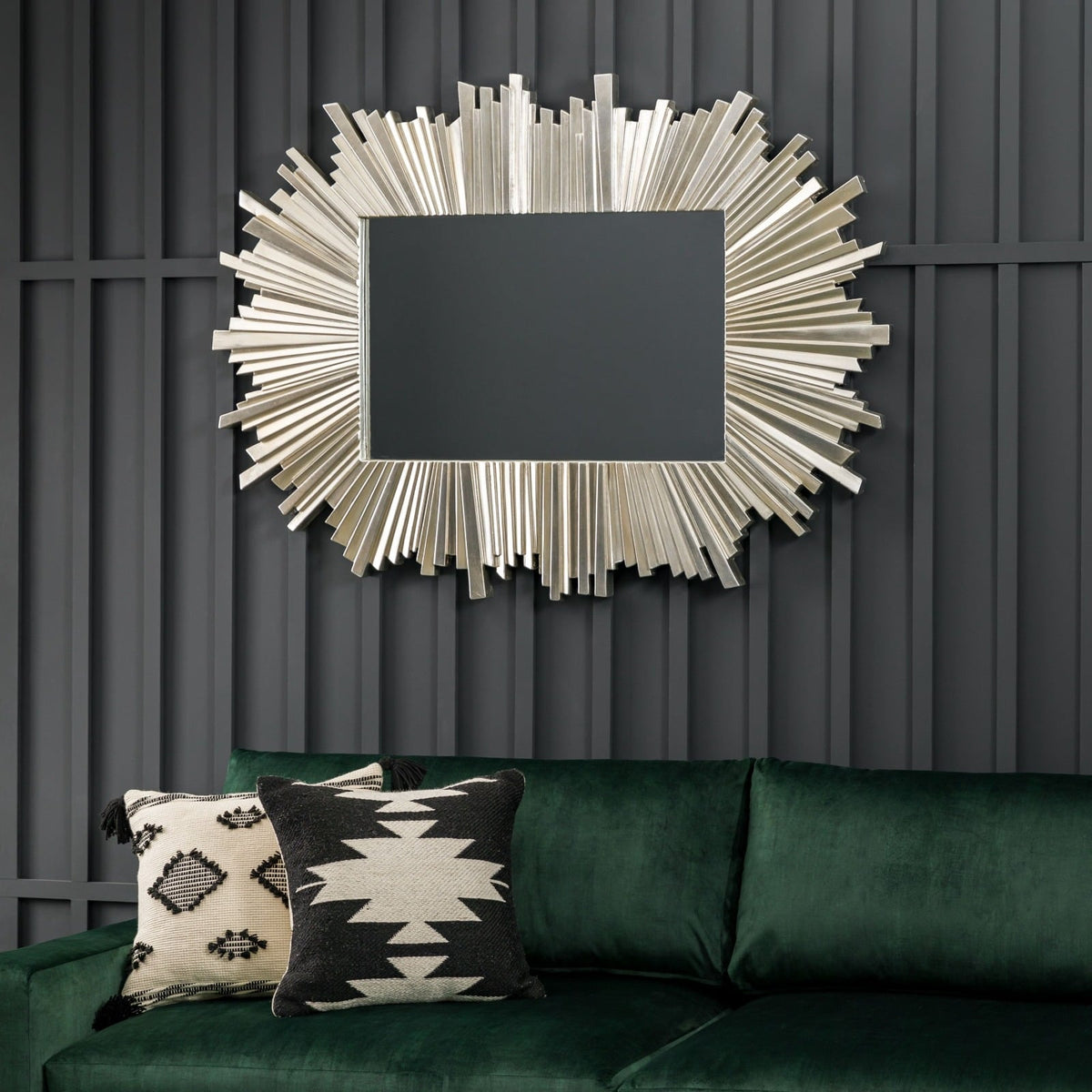 Starburst Mirror in Silver