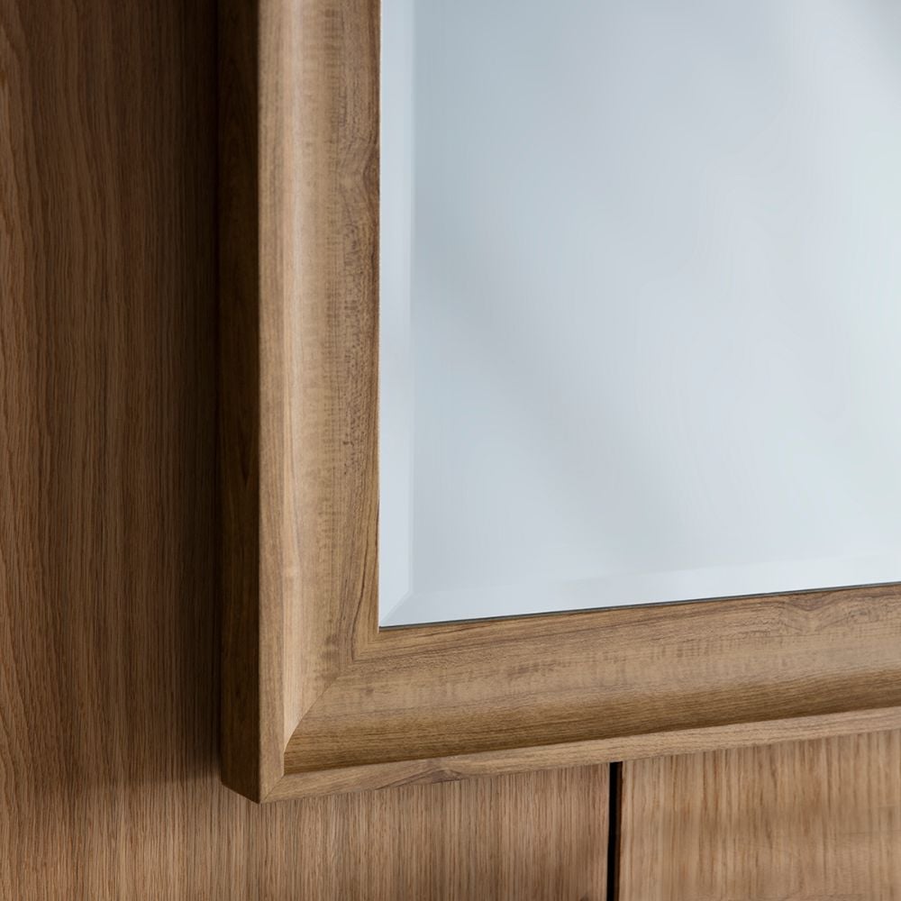 Forge Oak Effect Wall Mirror
