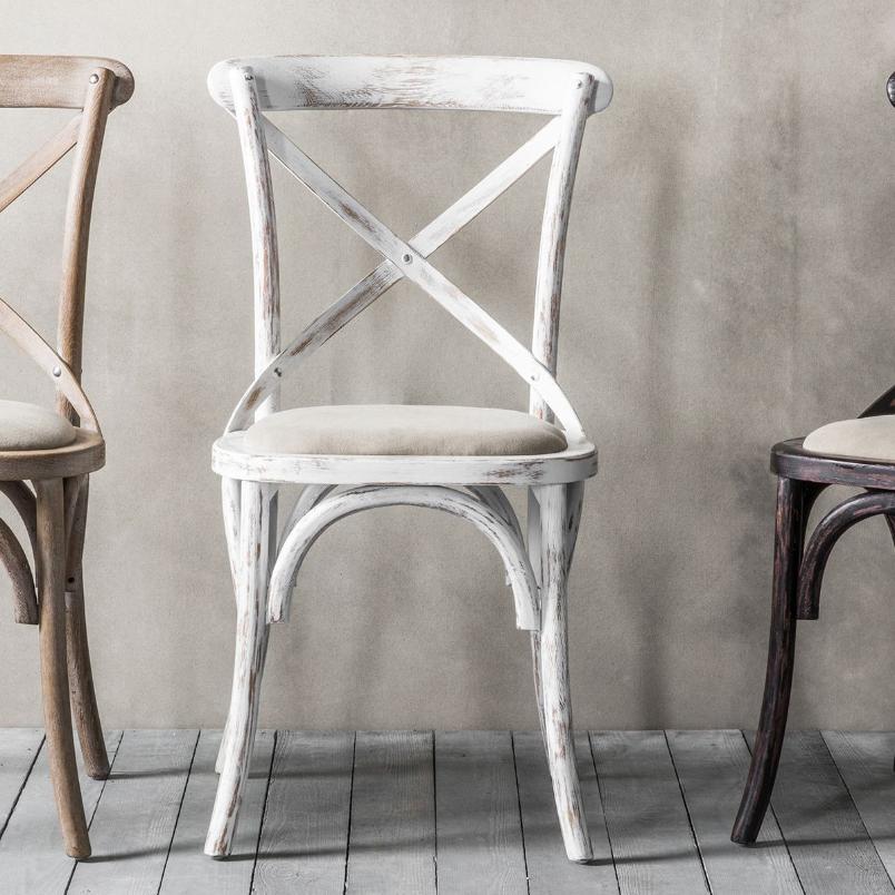 Fennell Dining Chair in White - Set of 2