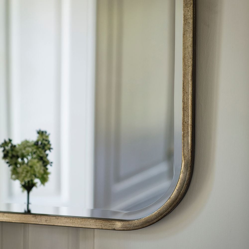Dunstan Curved Wall Mirror - Champagne