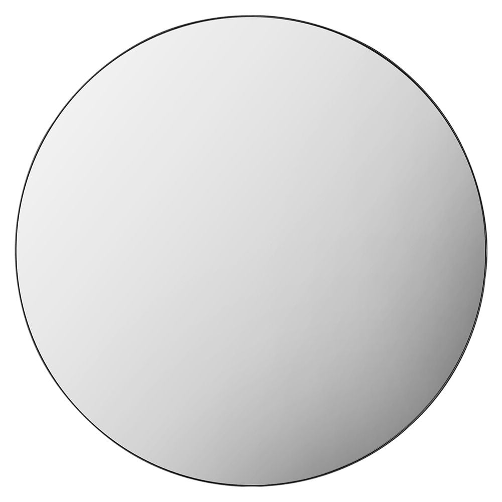 Tewkesbury Large Round Black Wall Mirror