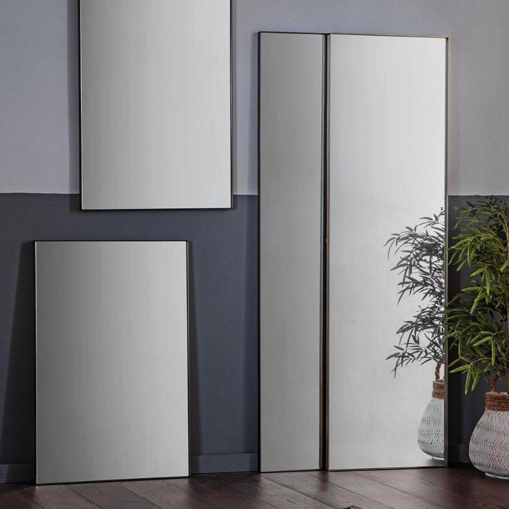 Albion Metal Full Length Mirror - Black
