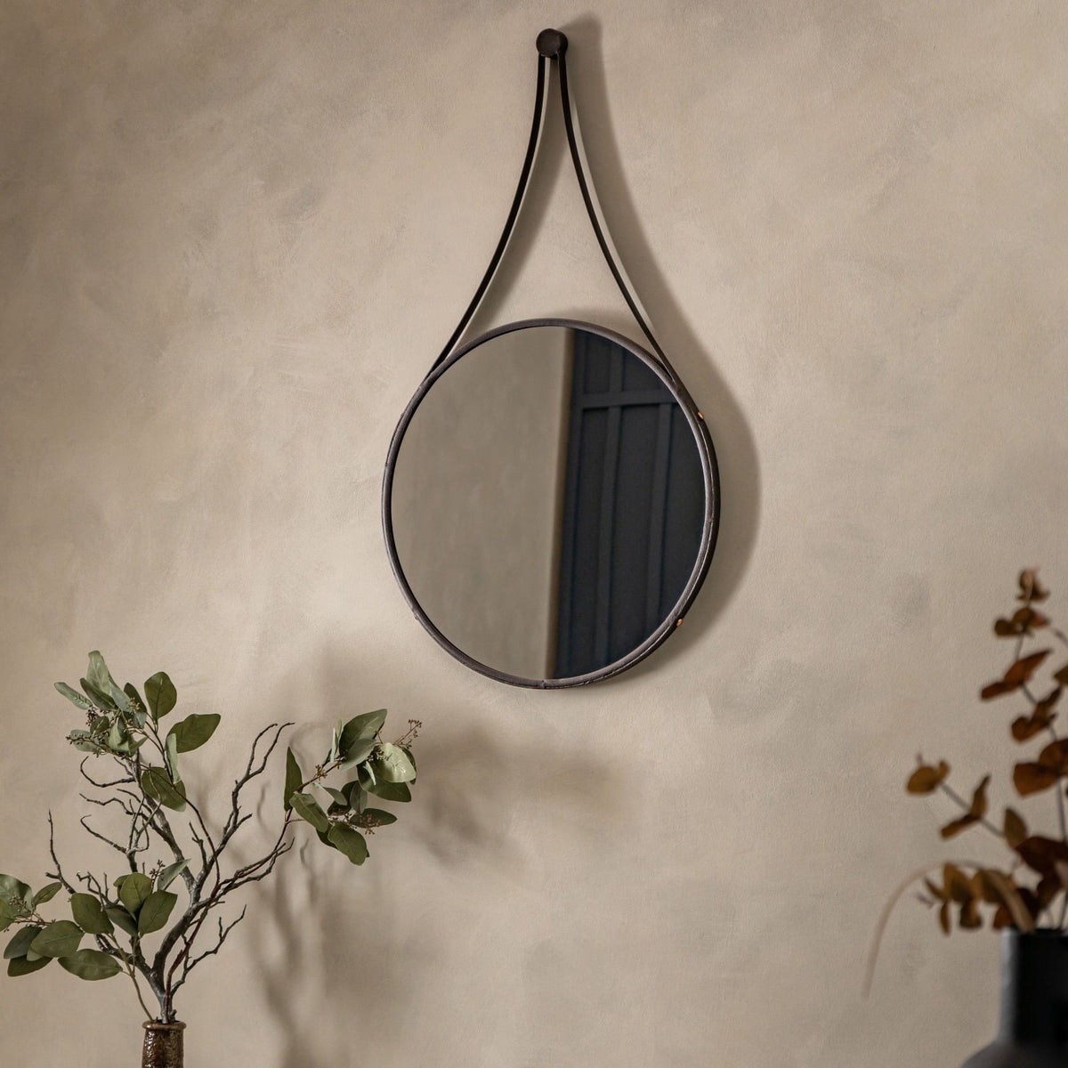 Drift Round Hanging Wall Mirror - Large