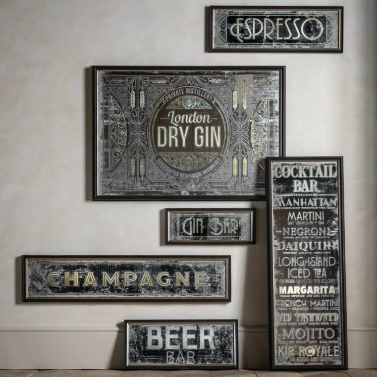 Beer Bar Wall Mirror