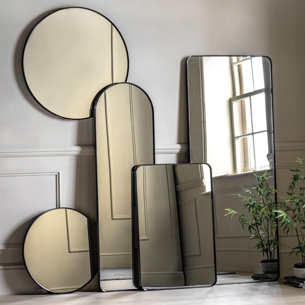 Balmoral Small Mirror Black