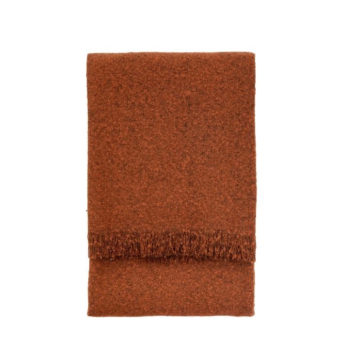Melange Acrylic Throw in Rust