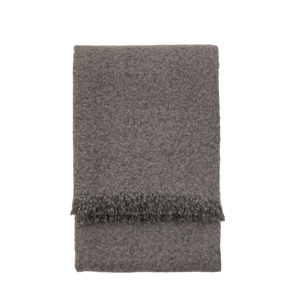 Melange Acrylic Throw in Dark Grey