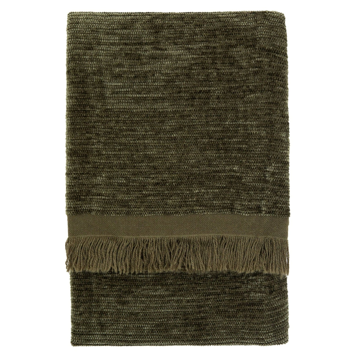 Willow Chenille Throw in Khaki