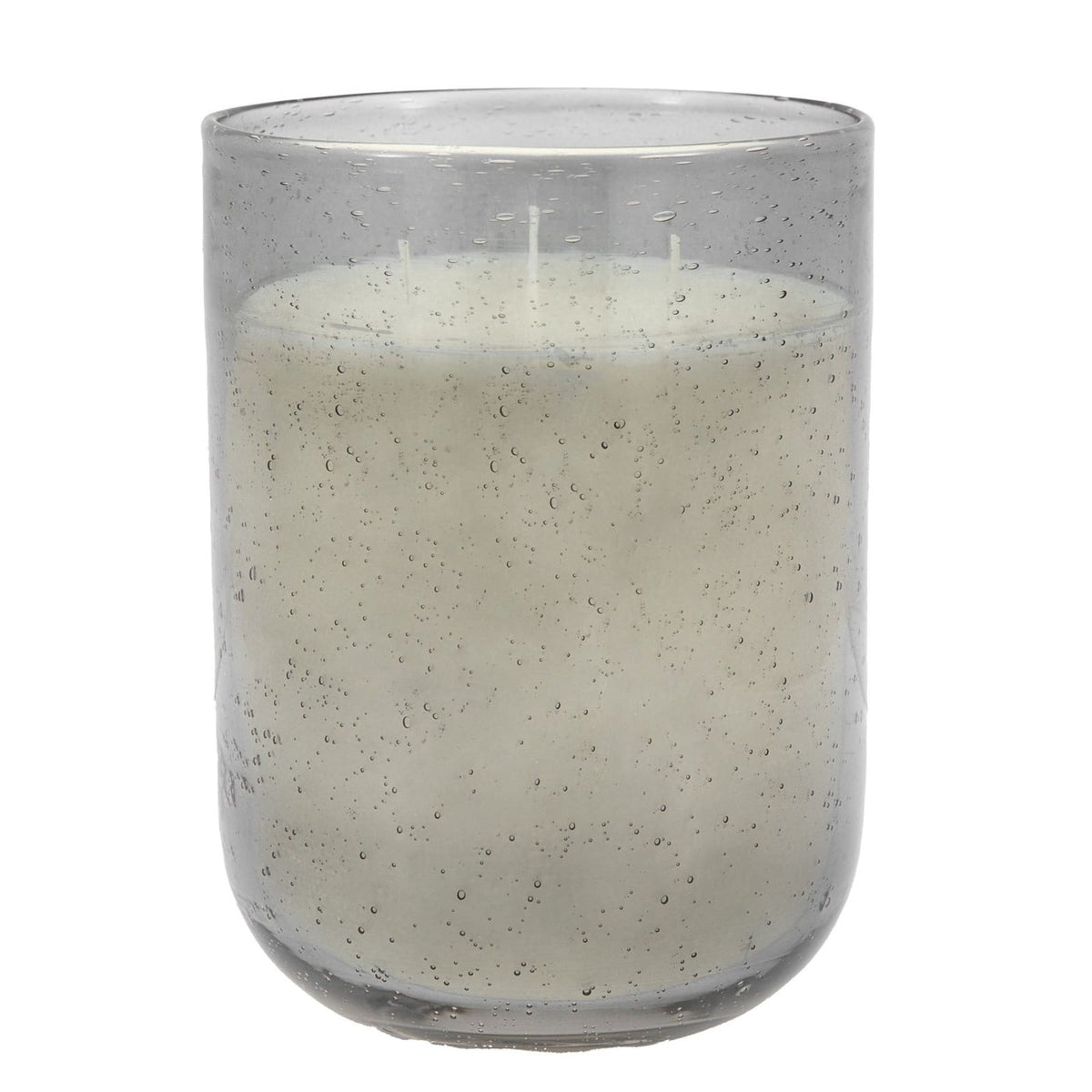 Large Glass Filled Candle in Smoke Rose and Oud