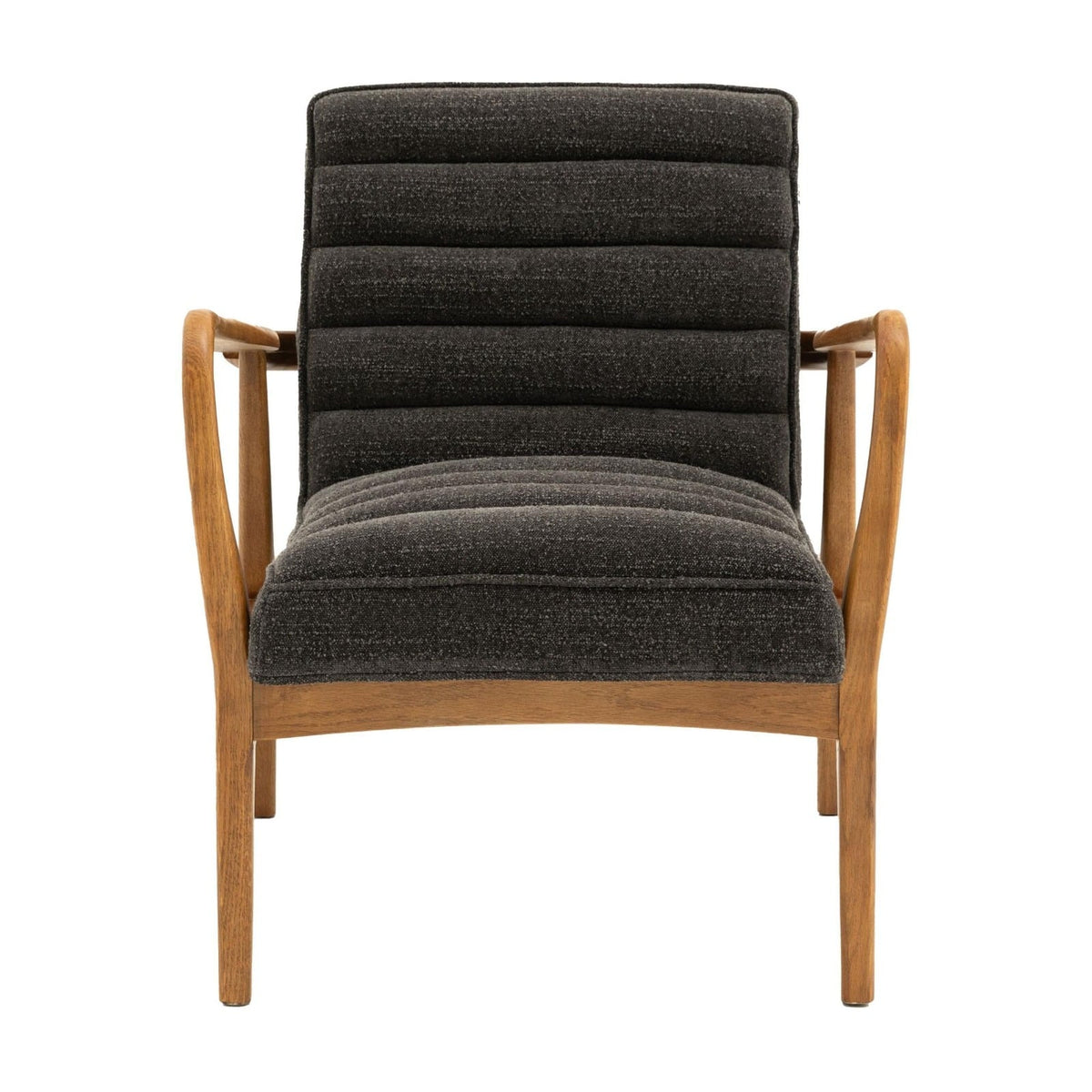 Occasional Chair York in Charcoal Boucle