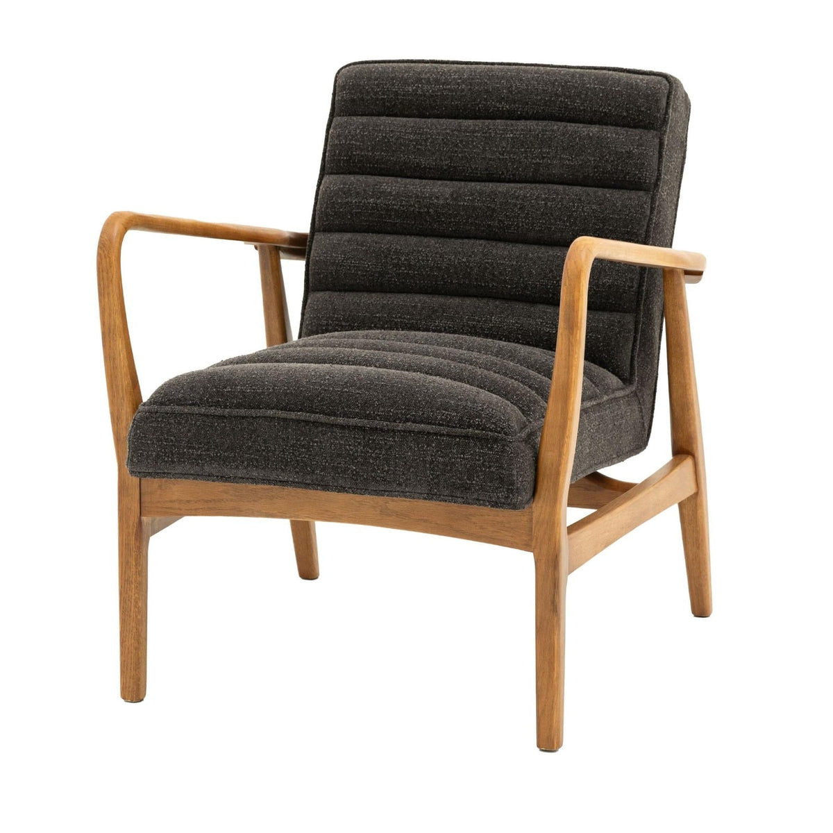 Occasional Chair York in Charcoal Boucle
