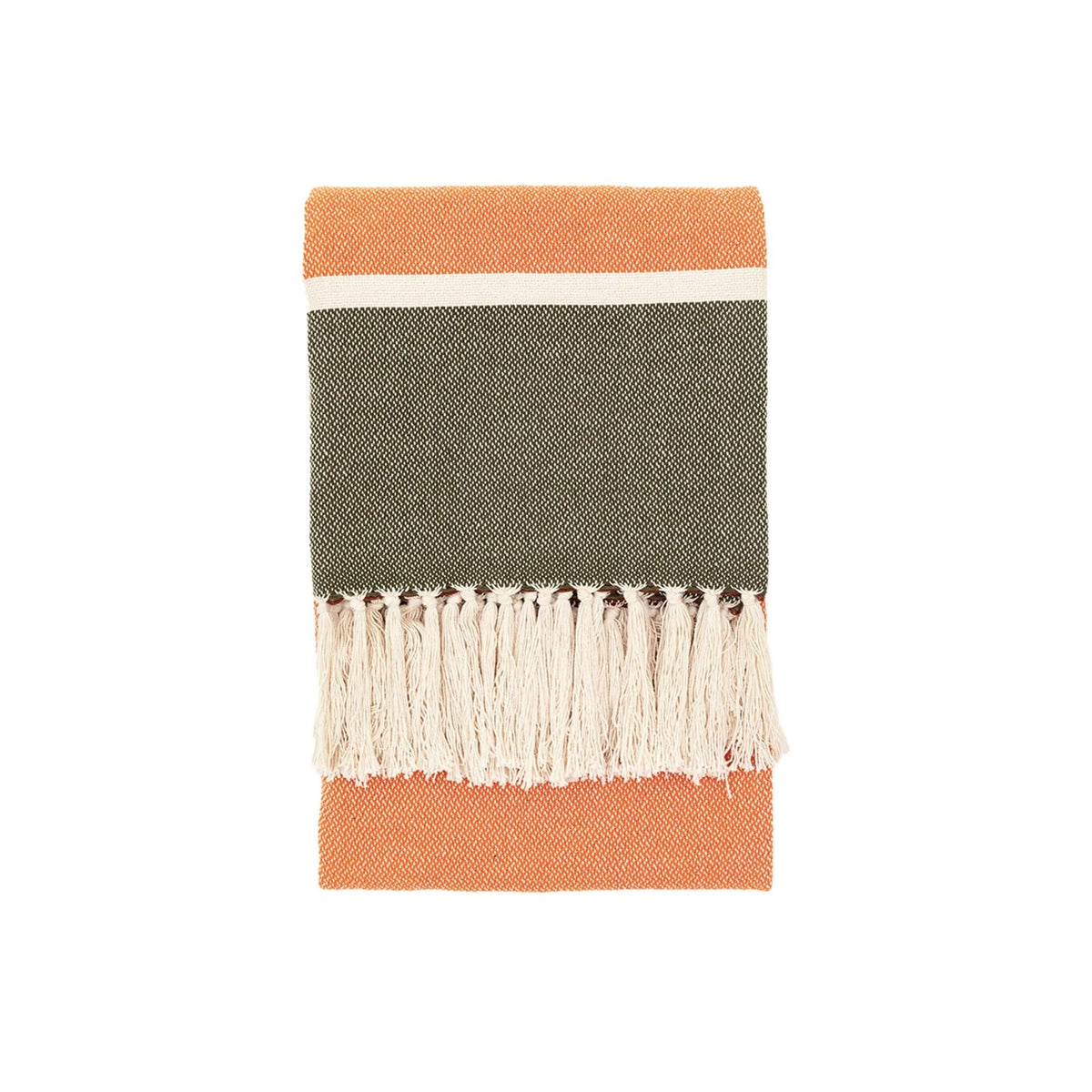 Crosshatch Woven Throw in Taupe