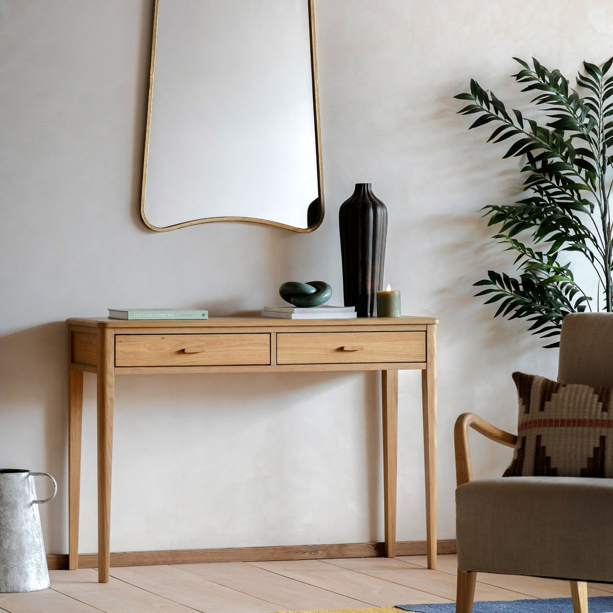 Heather Console Table in Neutral