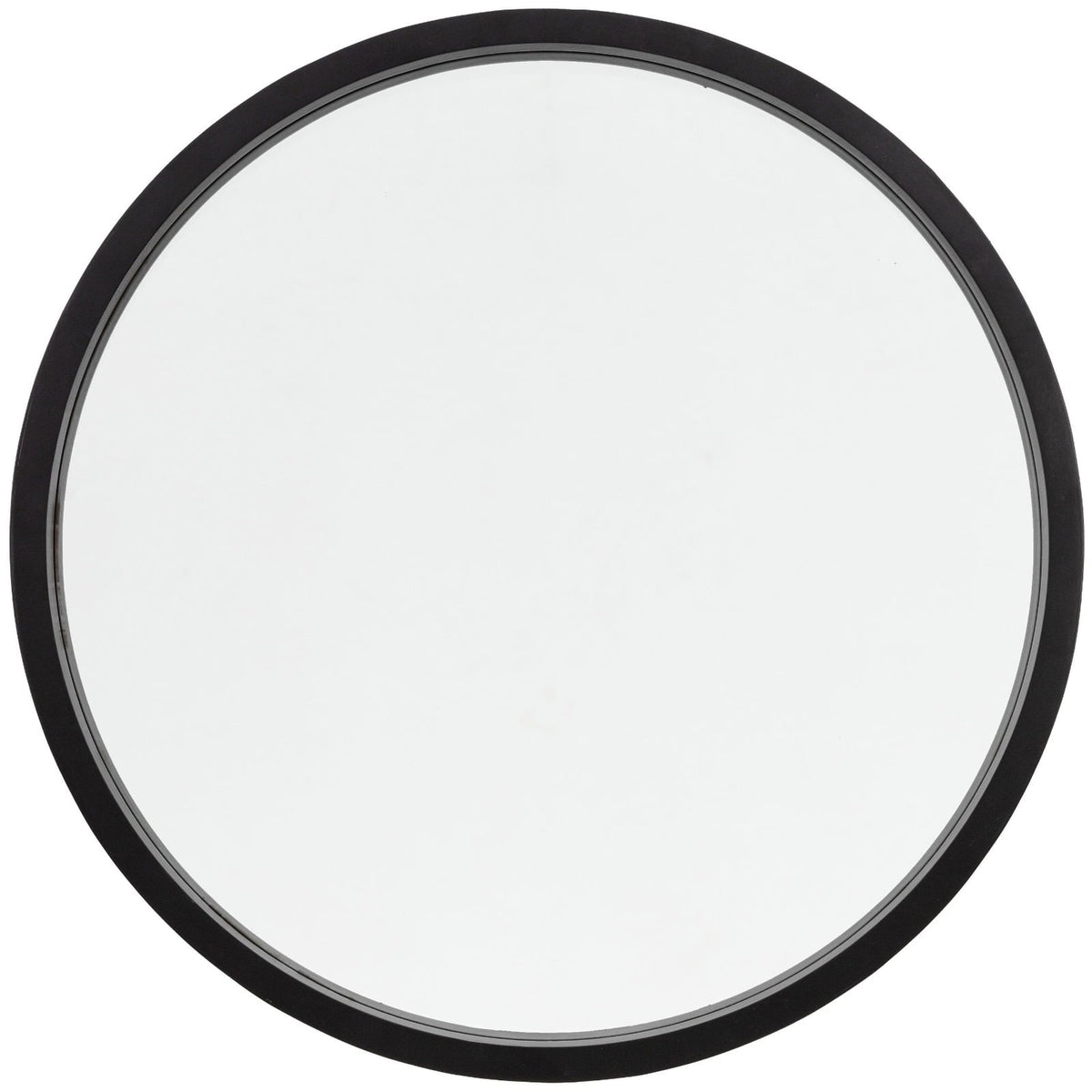 Watermoor Round Mirror in Black