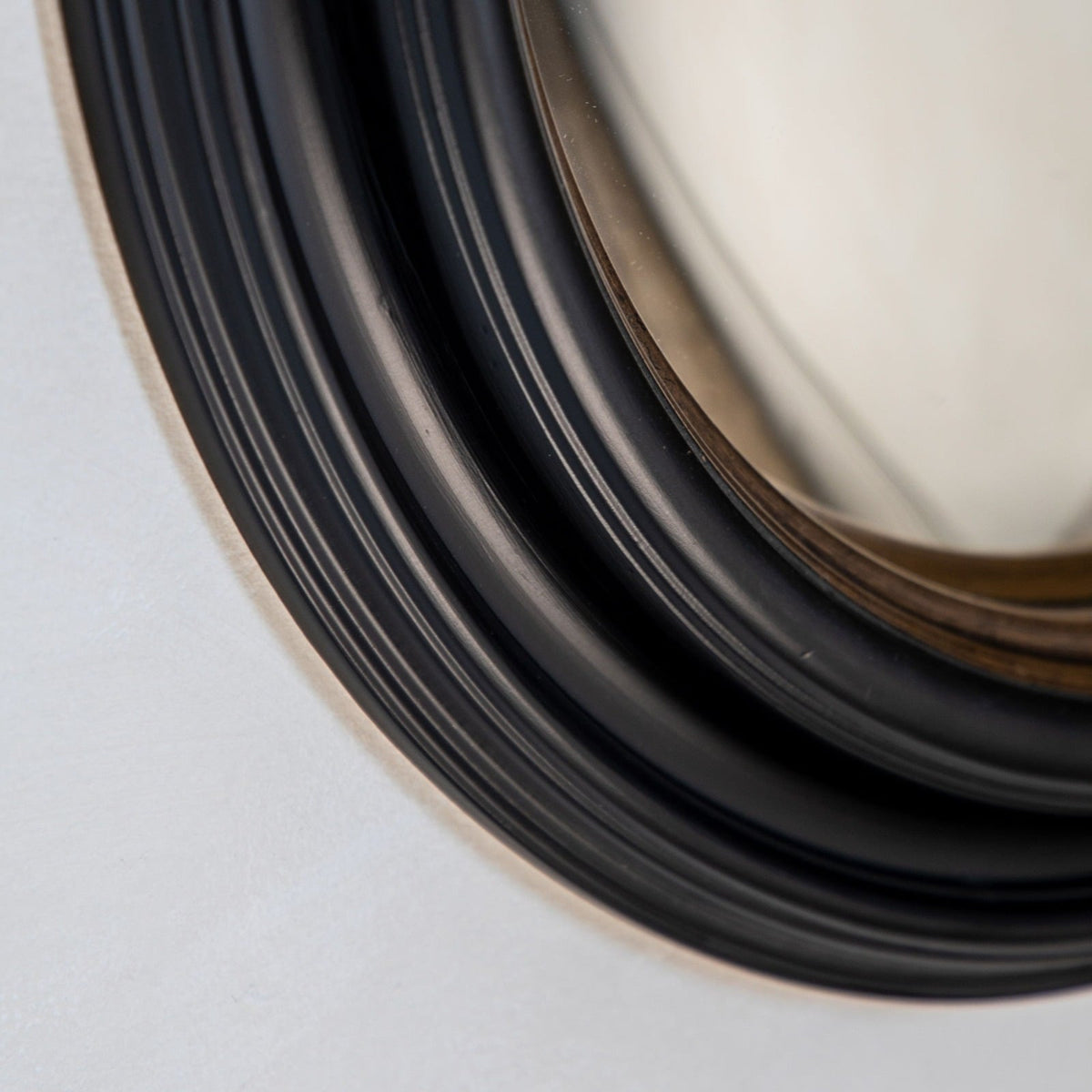 Trinity Gold and Black Convex Mirror - Large