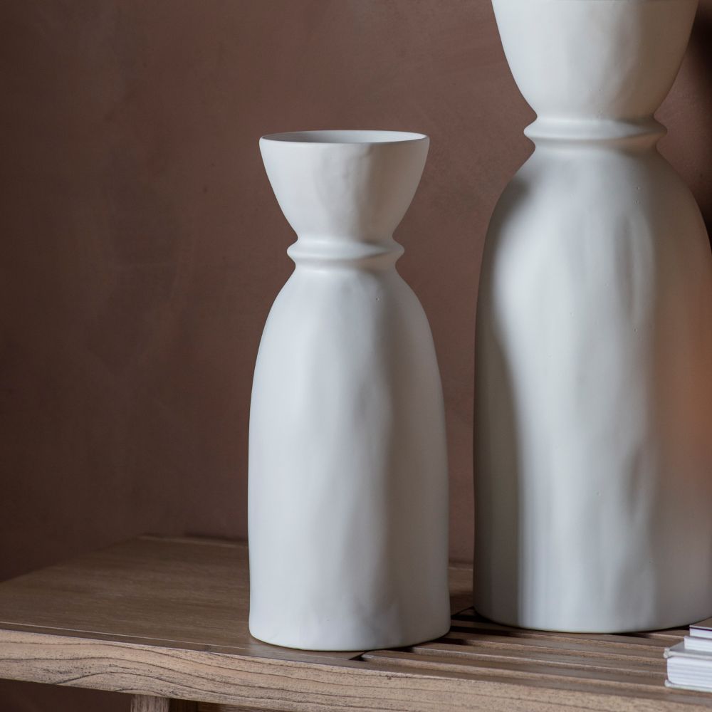 Yan Small White Bottle Vase