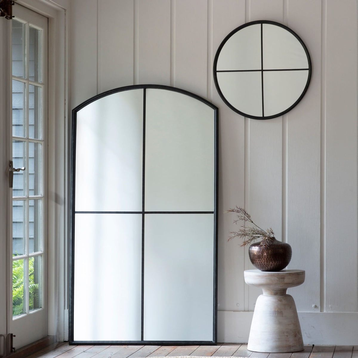 Forres Large Mirror in Black