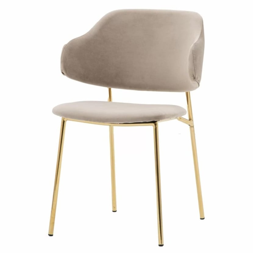 Aliyah Dining Chair in Taupe - Set of 2