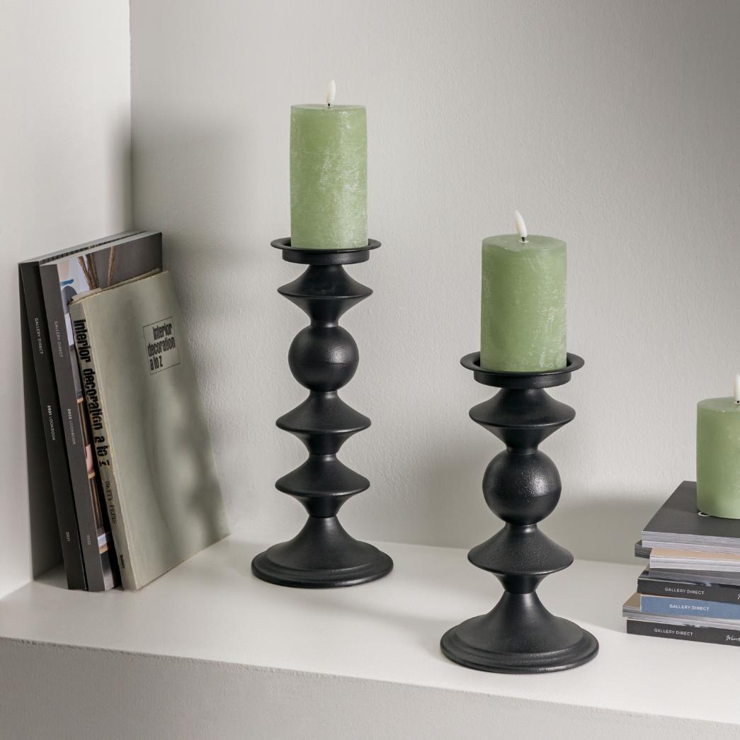 Button Pillar Holder Black Large