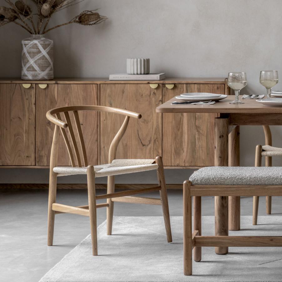 Jodie Chair in Natural - Set of 2