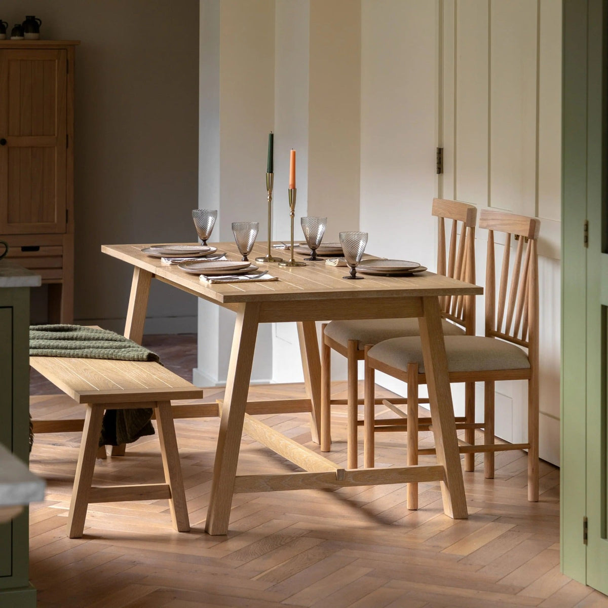 Eastfield Extending Dining Table in Neutral - 180cm