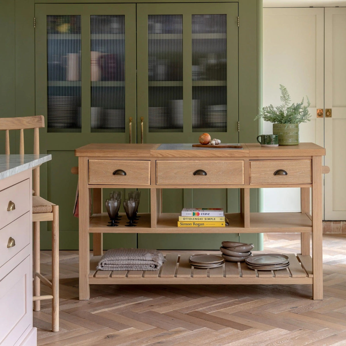 Eastfield Kitchen Island in Neutral