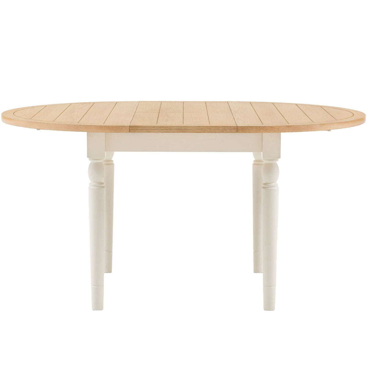 Eastfield Round Extending Dining Table in White - 110cm