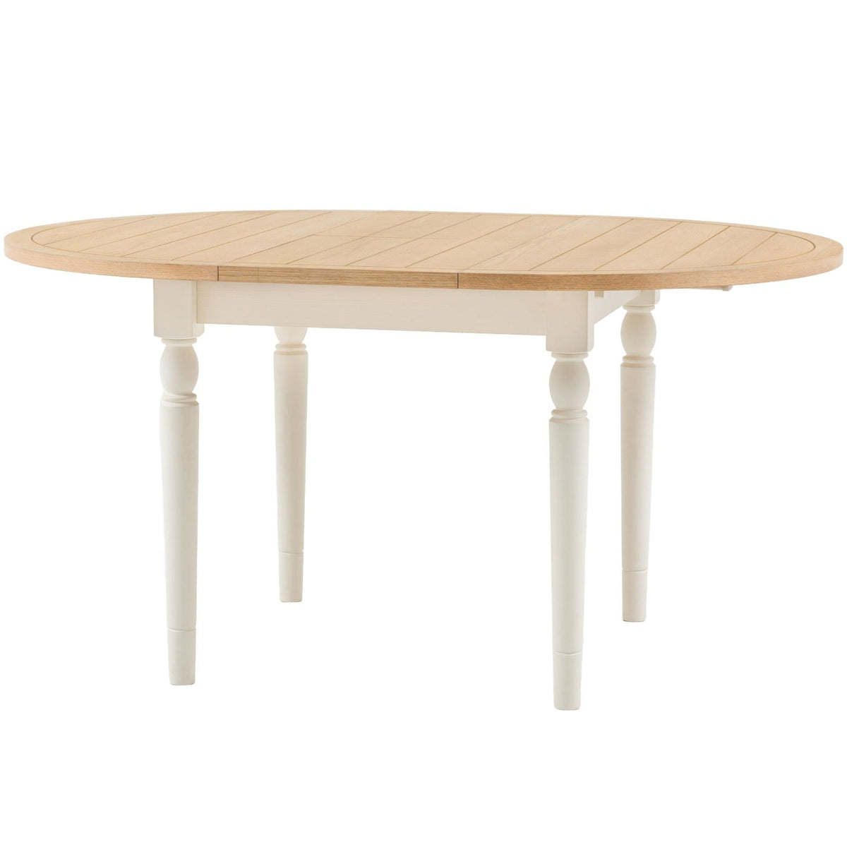 Eastfield Round Extending Dining Table in White - 110cm