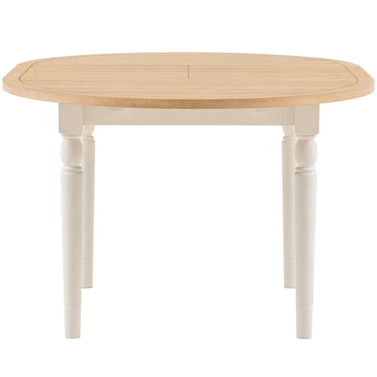 Eastfield Round Extending Dining Table in White - 110cm