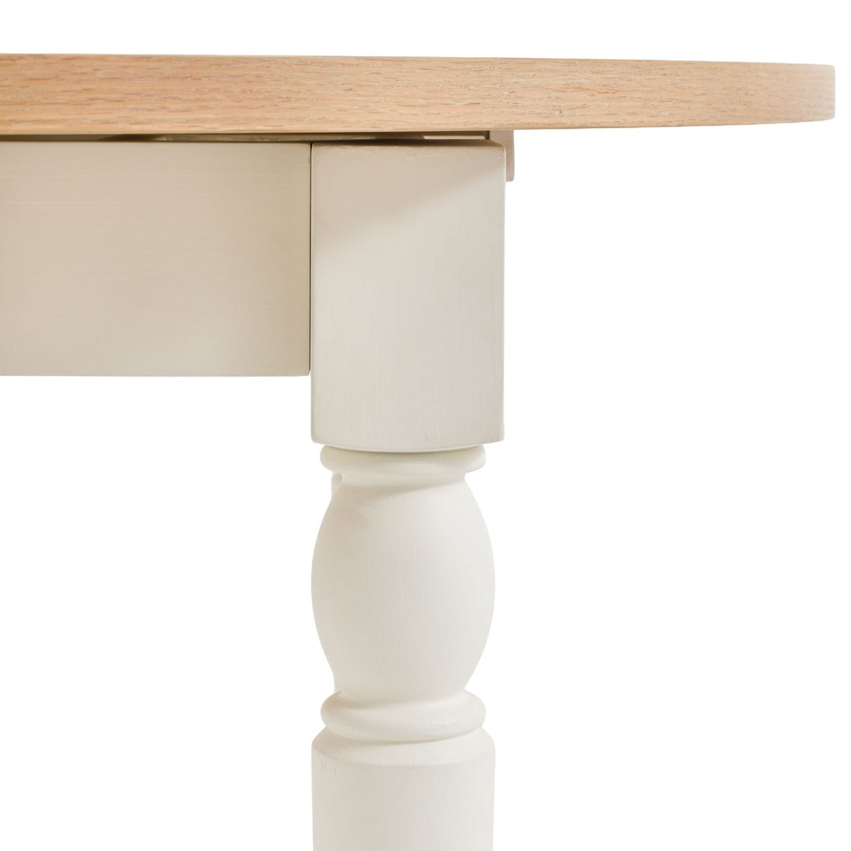 Eastfield Round Extending Dining Table in White - 110cm