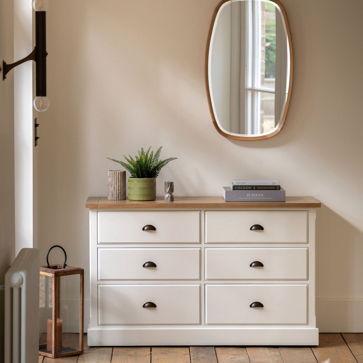 Eastfield Chest of Drawers in White - Large