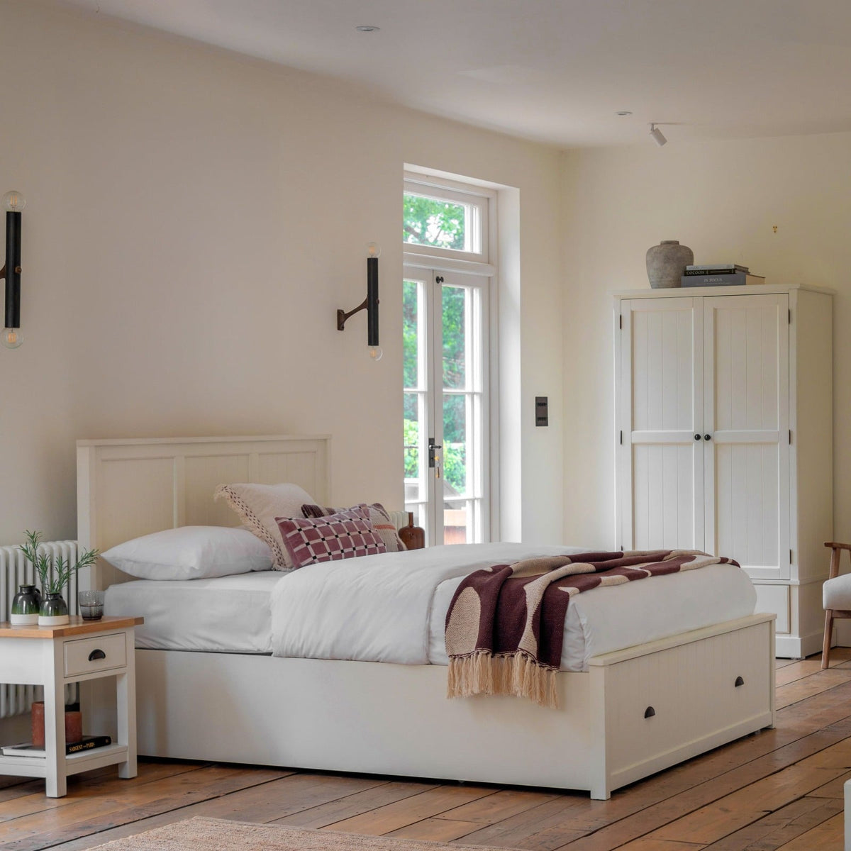 Eastfield Superking Storage Bed in White