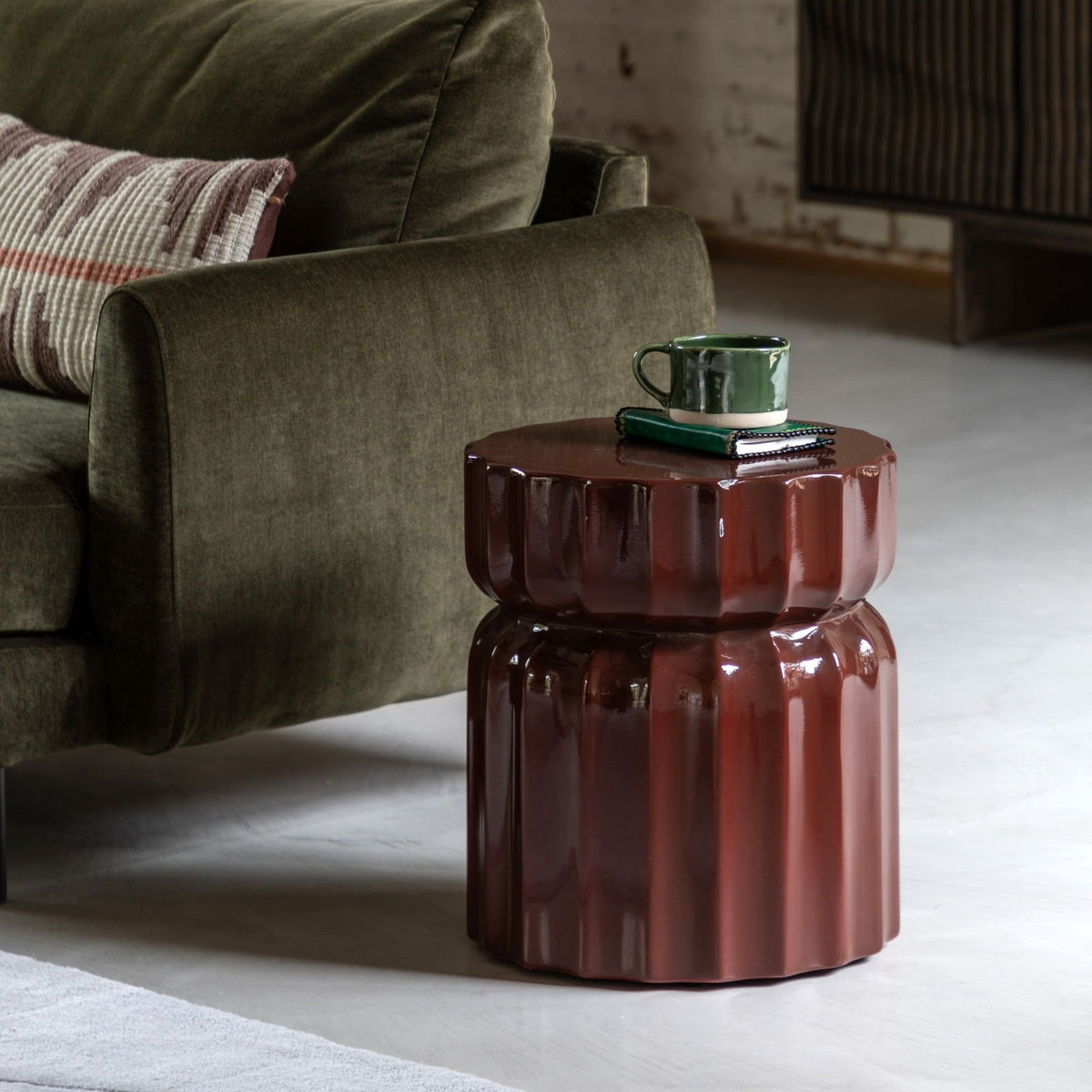 Magdalena Side Table in Rust