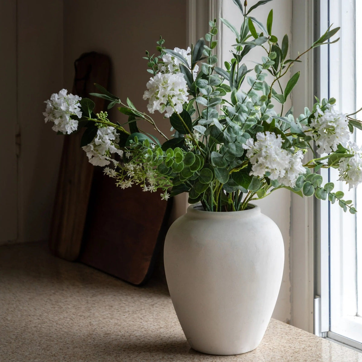 Eucalyptus Floral Vase Arrangement
