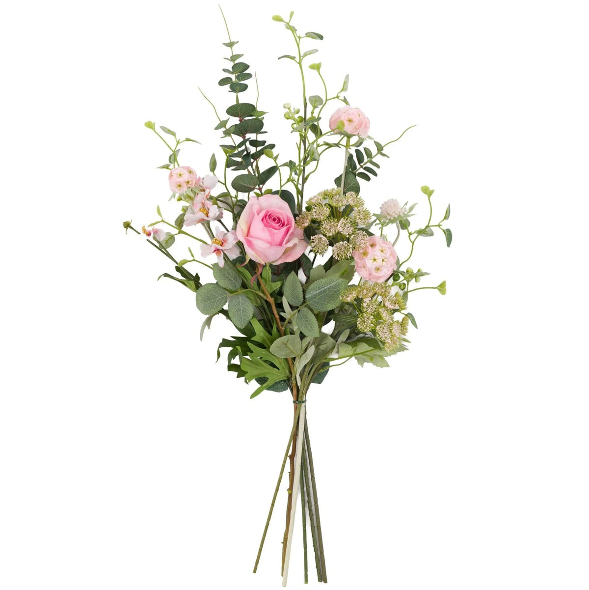 Pink Mixed Wrapped Bouquet