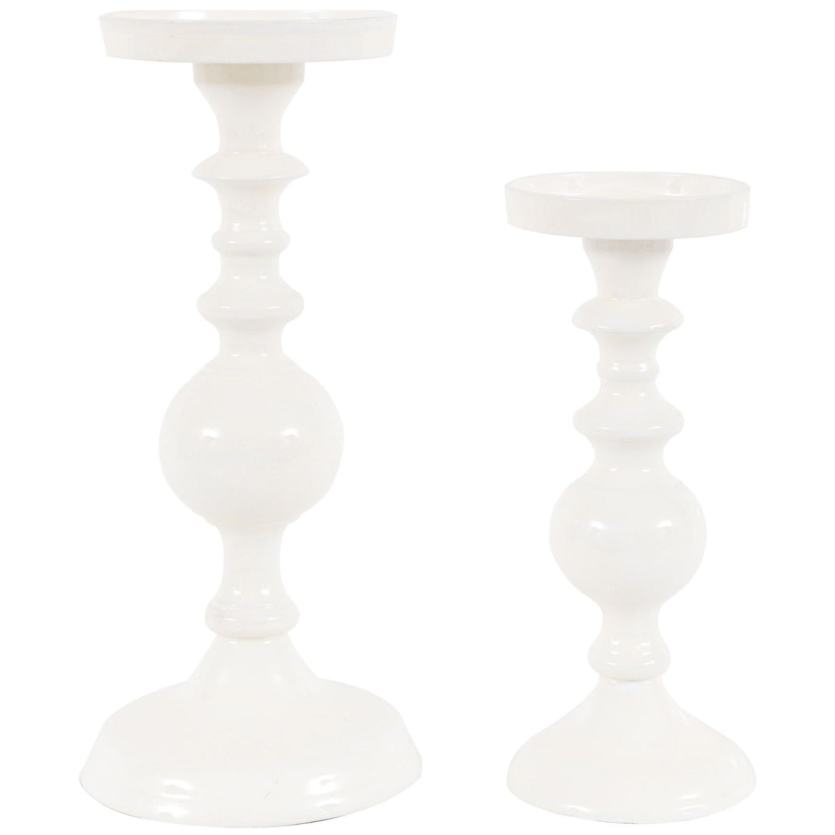 Alzira Candlesticks in Cream - Set of 2