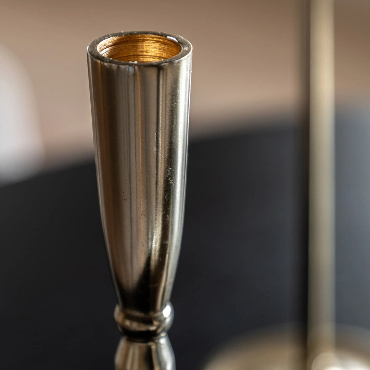 Ortillo Candle Stick in Brushed Gold - Set of 2