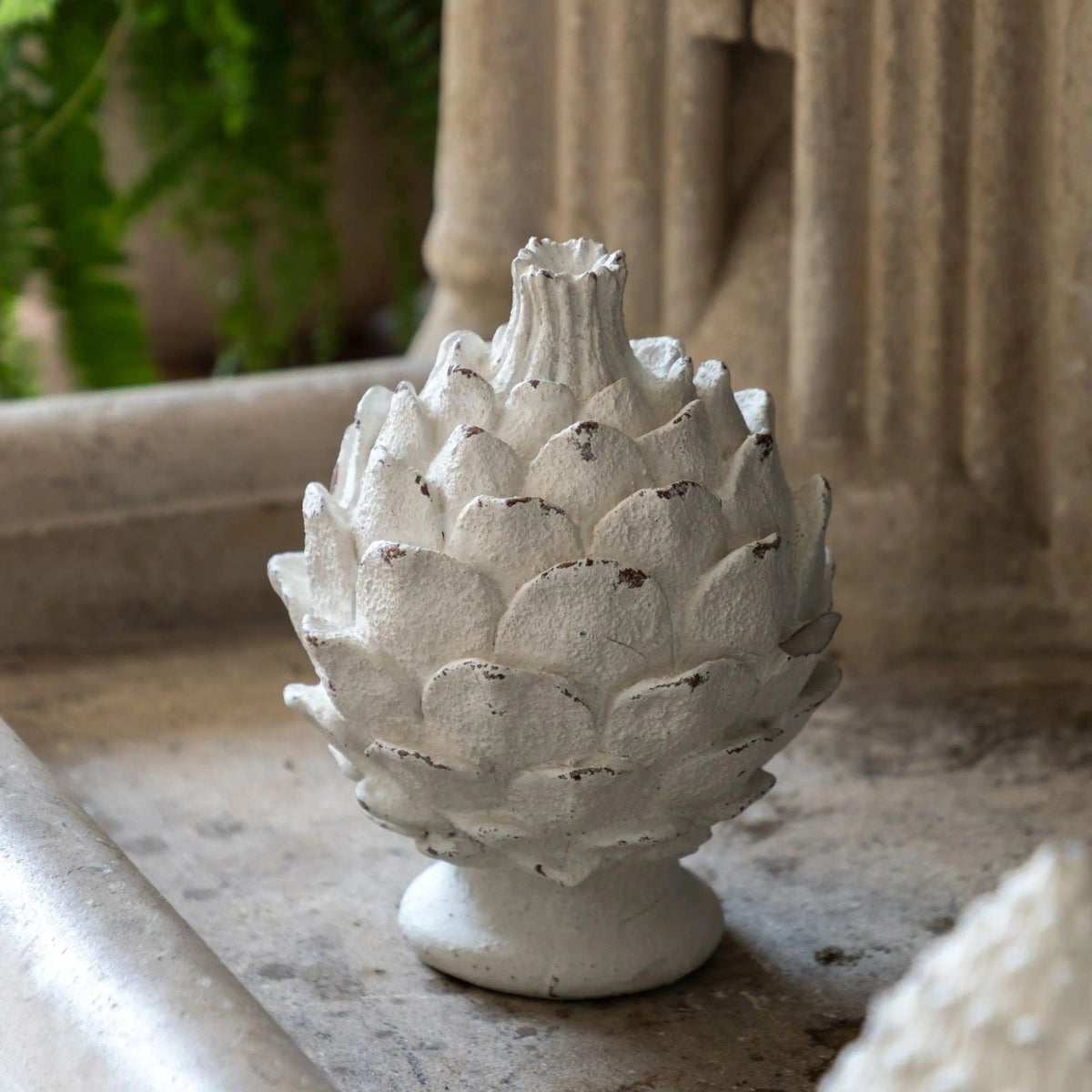 Artichoke Sculpture in White
