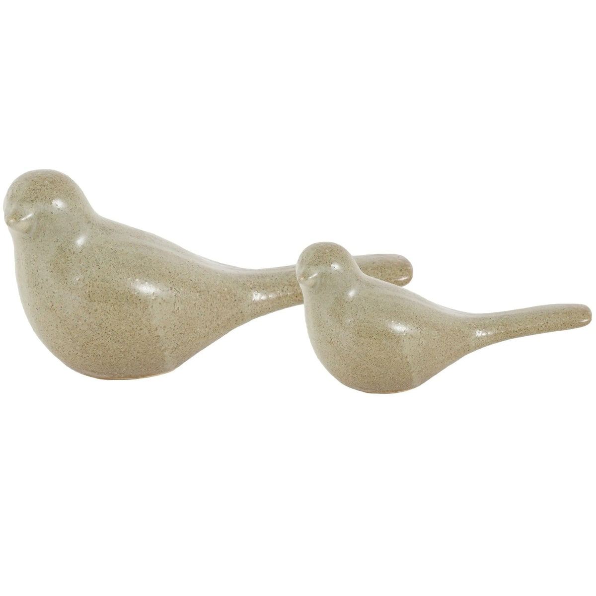 Rustic Bird Sculpture - Set of 2