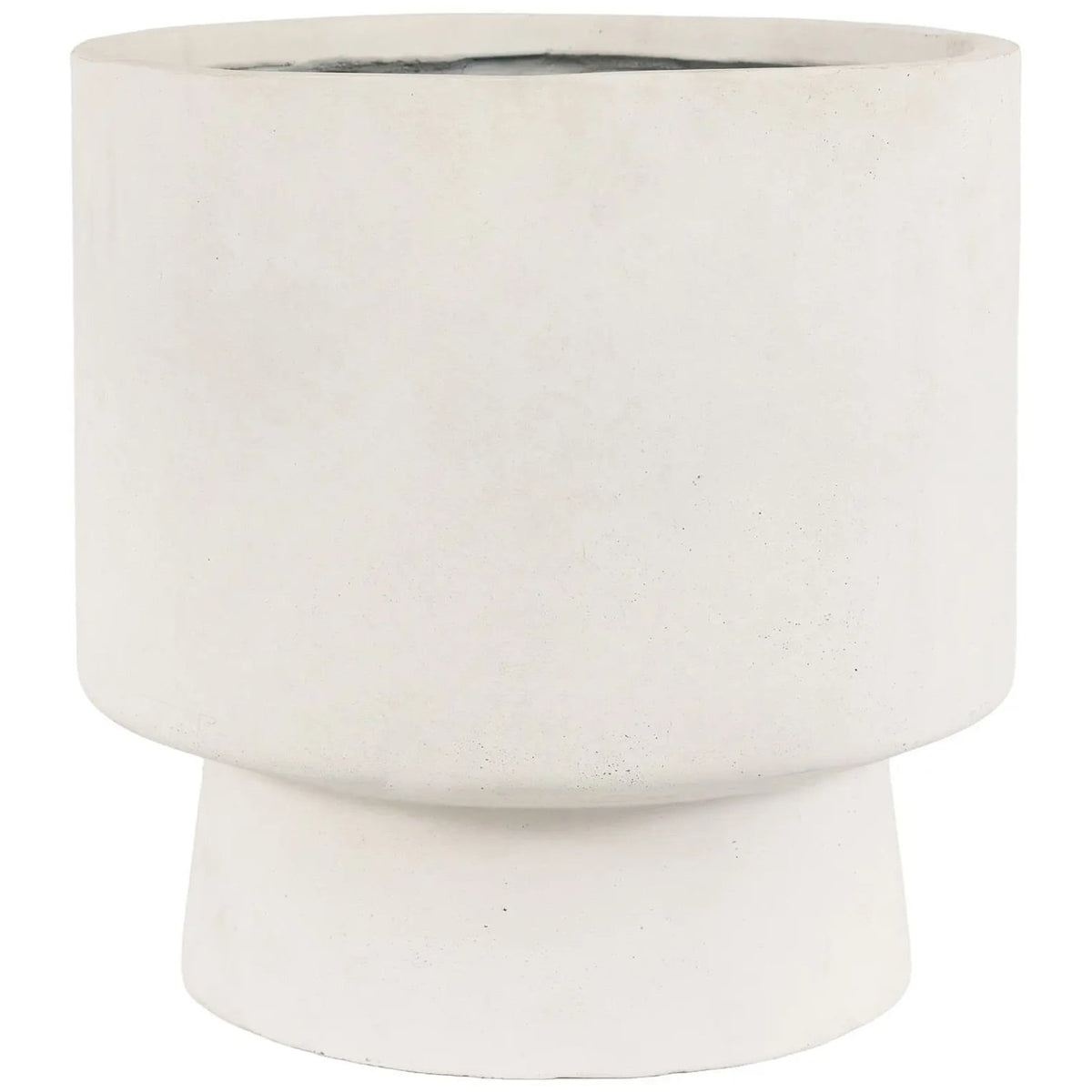 Oria Footed Outdoor Planter in White