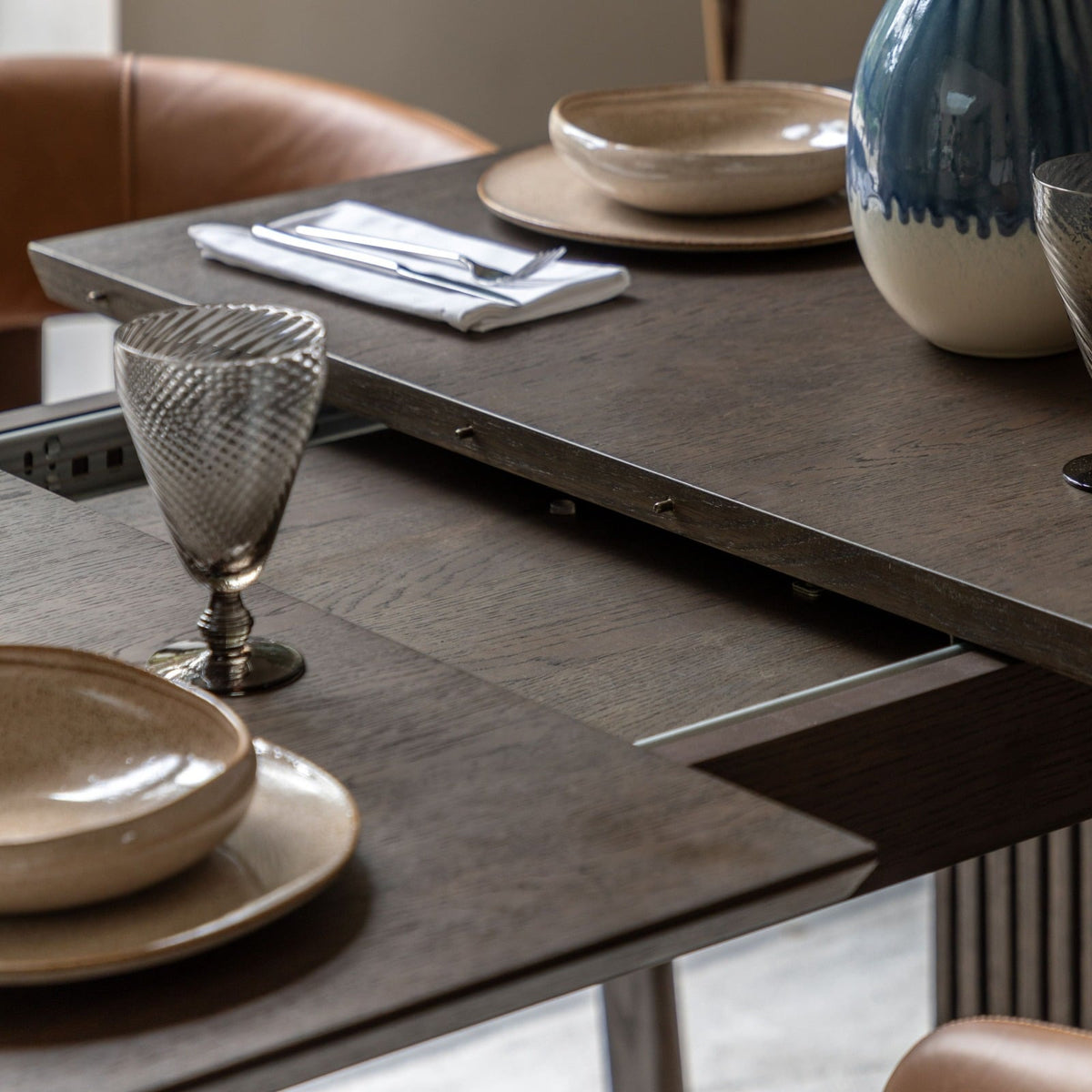 Opalite Oval Extending Dining Table - 200-230cm