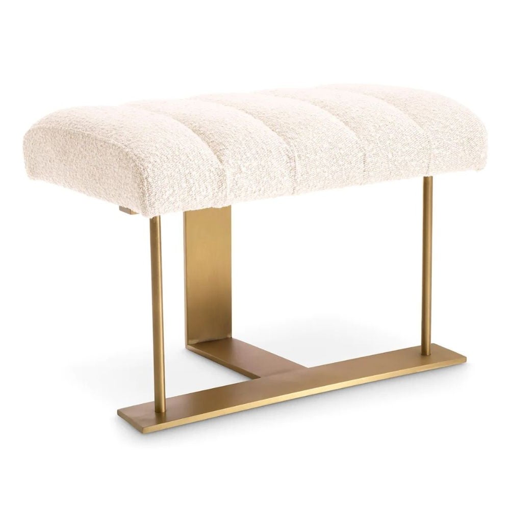 McGuire Stool in Boucle Cream