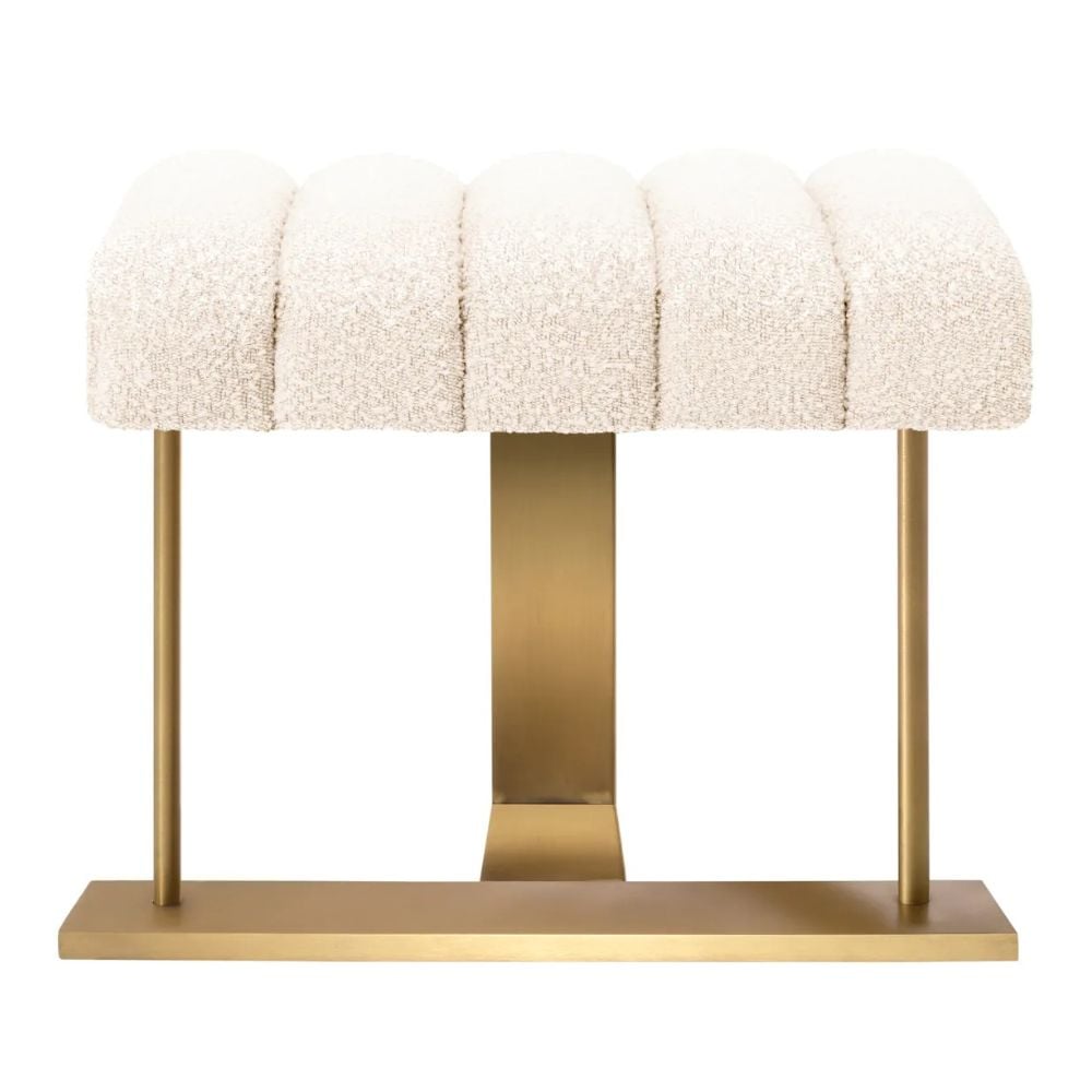 McGuire Stool in Boucle Cream