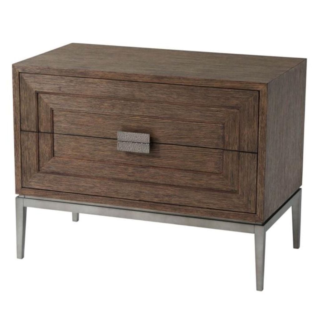 Clearance Theodore Alexander Bedside Chest Genevra in Charteris Finish