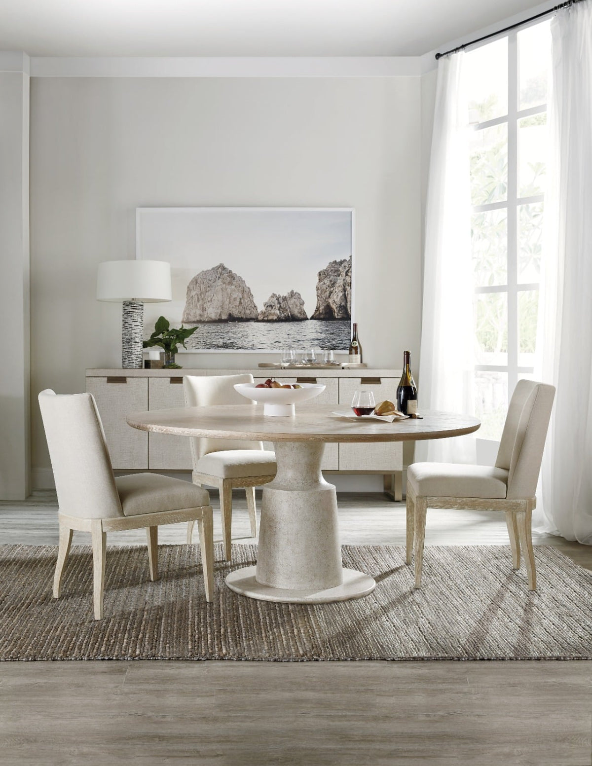 Cascade Round Pedestal Dining Table - 152cm