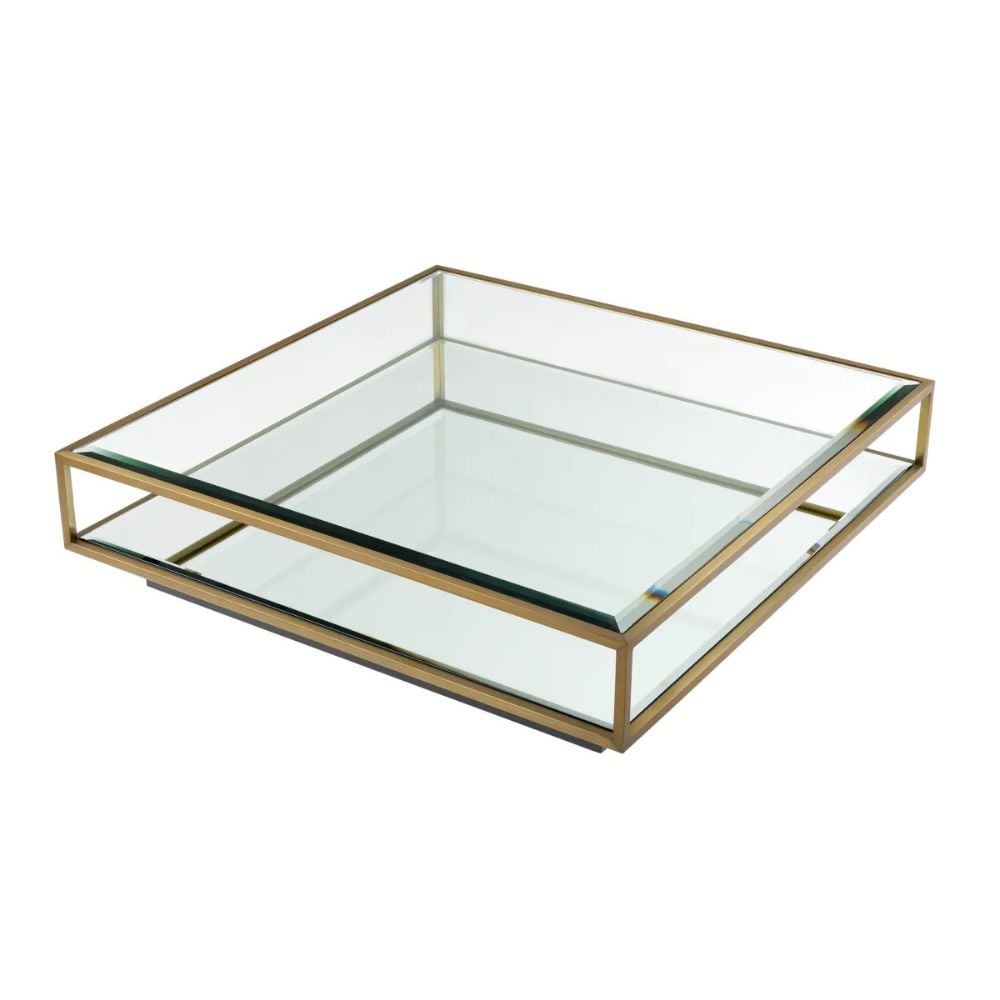 Coffee Table Tortona Large Brushed Brass